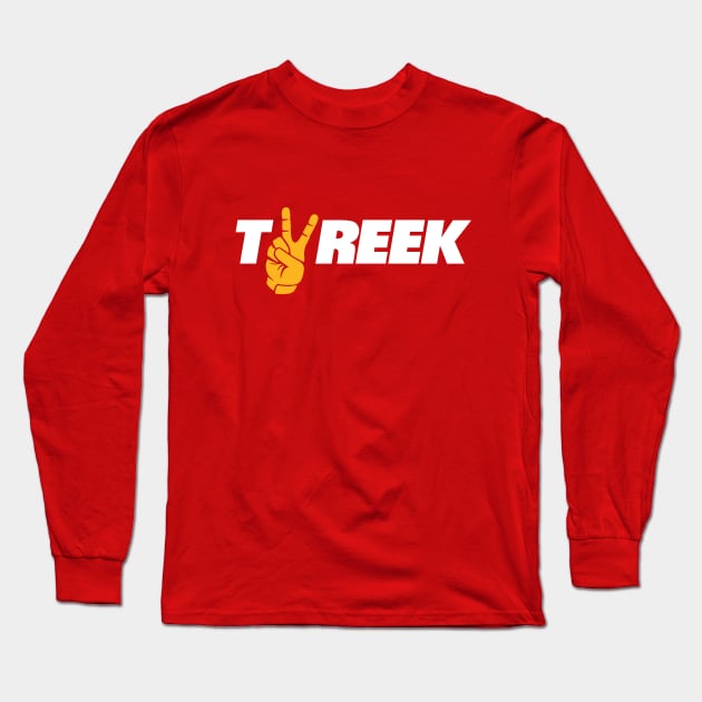 Peace Tyreek - Red Long Sleeve T-Shirt by KFig21